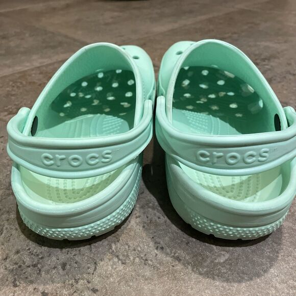 CROCS Green Waterproof Clog Sandals Shoes Unisex Size M7 W9 - Picture 4 of 12